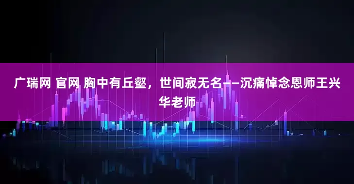 广瑞网 官网 胸中有丘壑，世间寂无名——沉痛悼念恩师王兴华老师